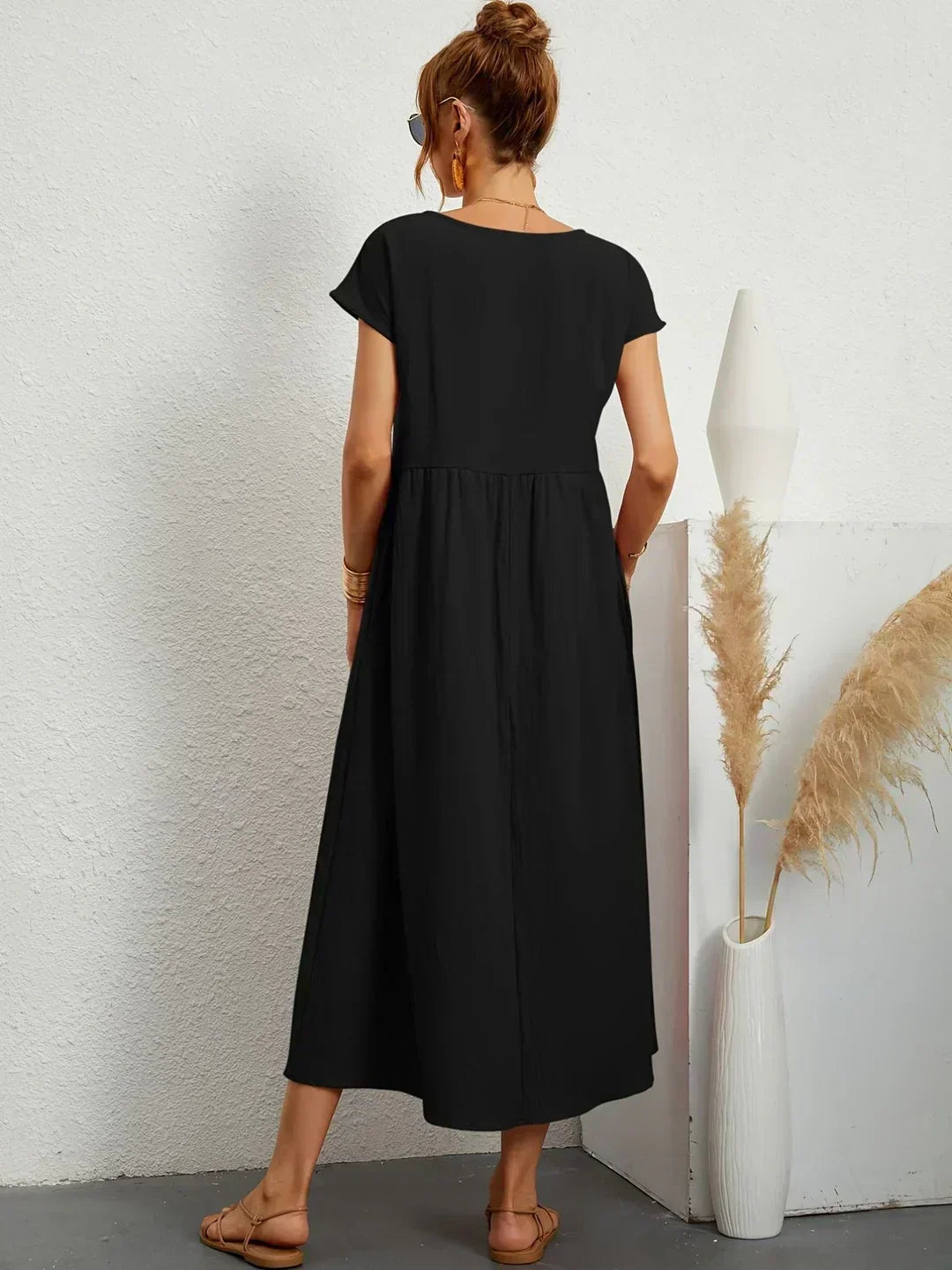 Aveline™ | Breathable White Midi Dress