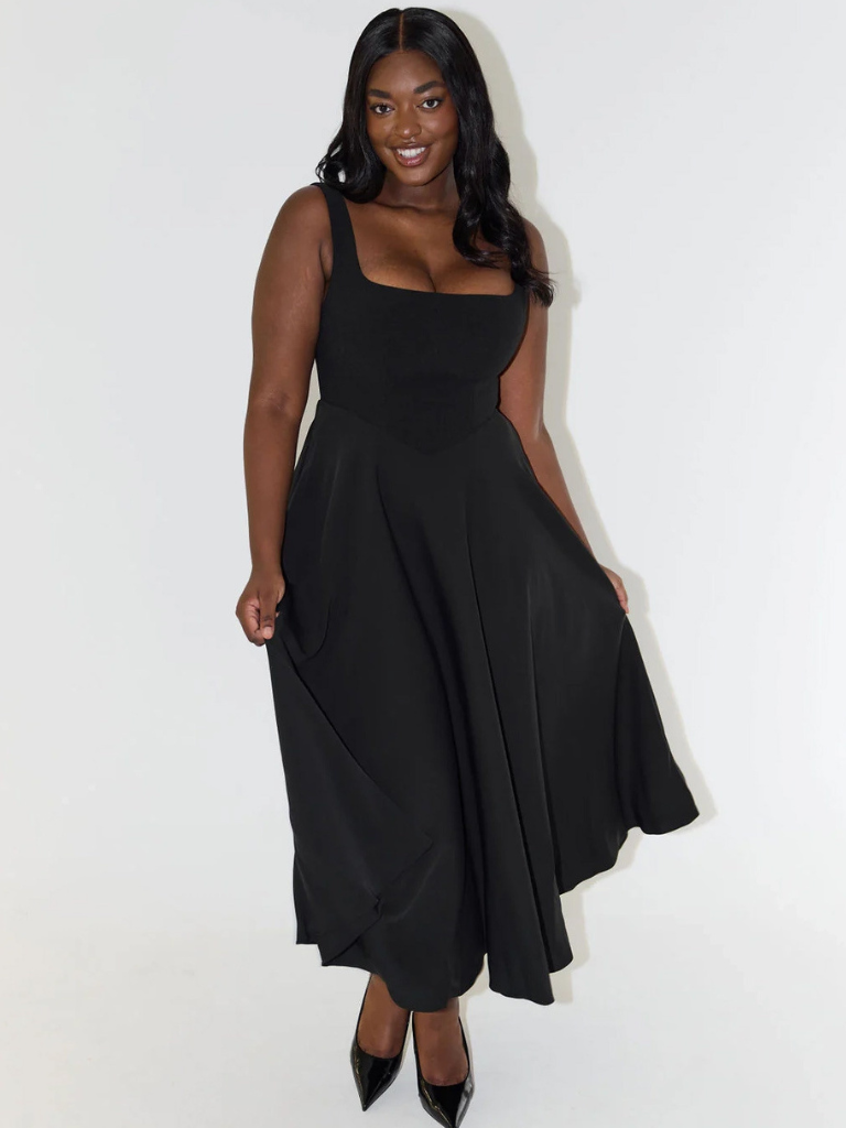 Aveline™ | Classic Midi Dress