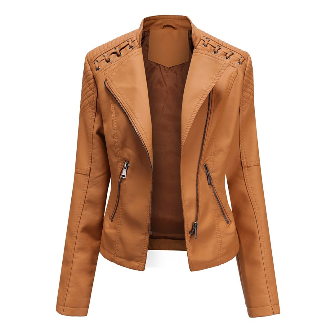 Marguerite | Asymmetric Quilted Moto Jacket