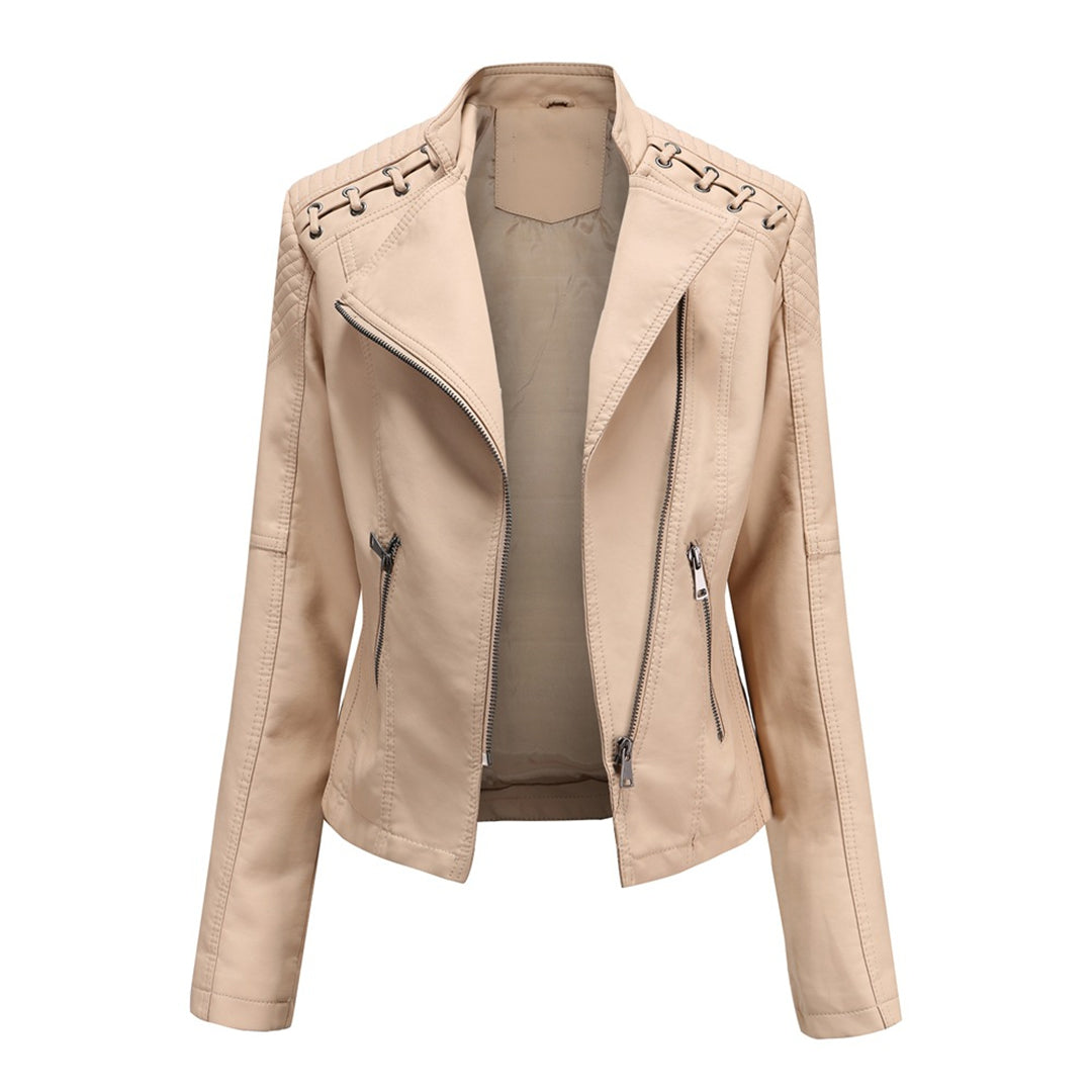 Marguerite | Asymmetric Quilted Moto Jacket