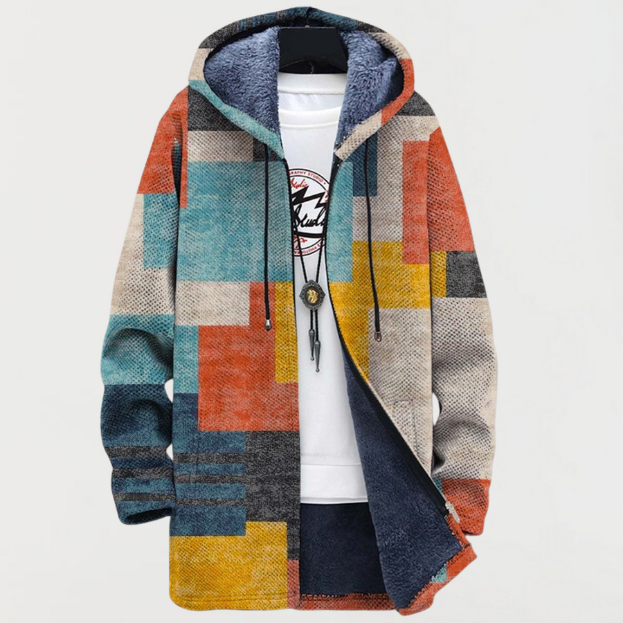 Blair | Geometric Colour Block Coat