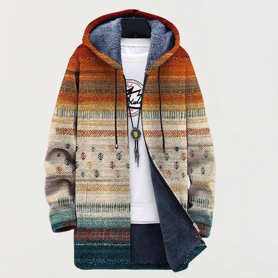 Rowan | Striped Autumn Coat
