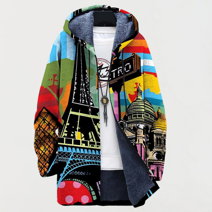 Jamie | Urban Print Hooded Jumper