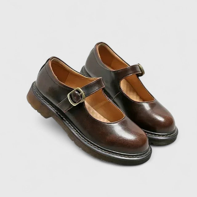 Aveline Leather Platform Baby Shoes