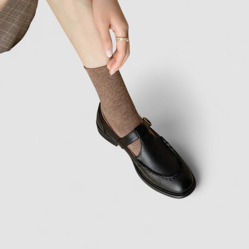 Nathalie Square Toe Baby Shoes