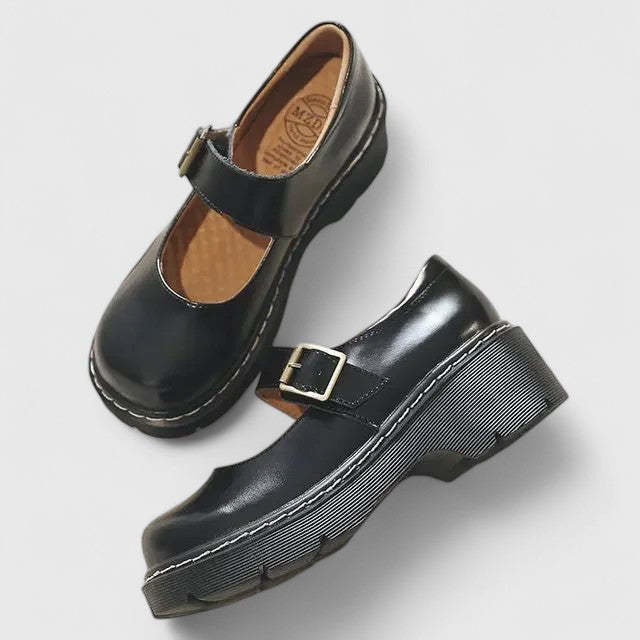 Aveline Leather Platform Baby Shoes