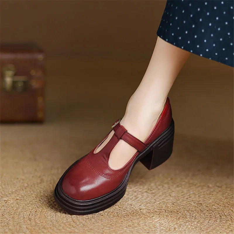 Elise Mary Jane with Block Heel