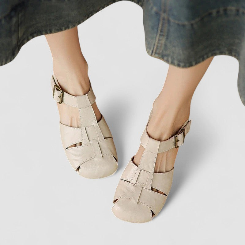 Sandrine Open-Toe Baby Heels