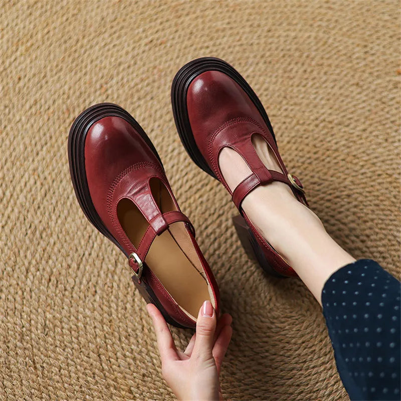 Elise Mary Jane with Block Heel