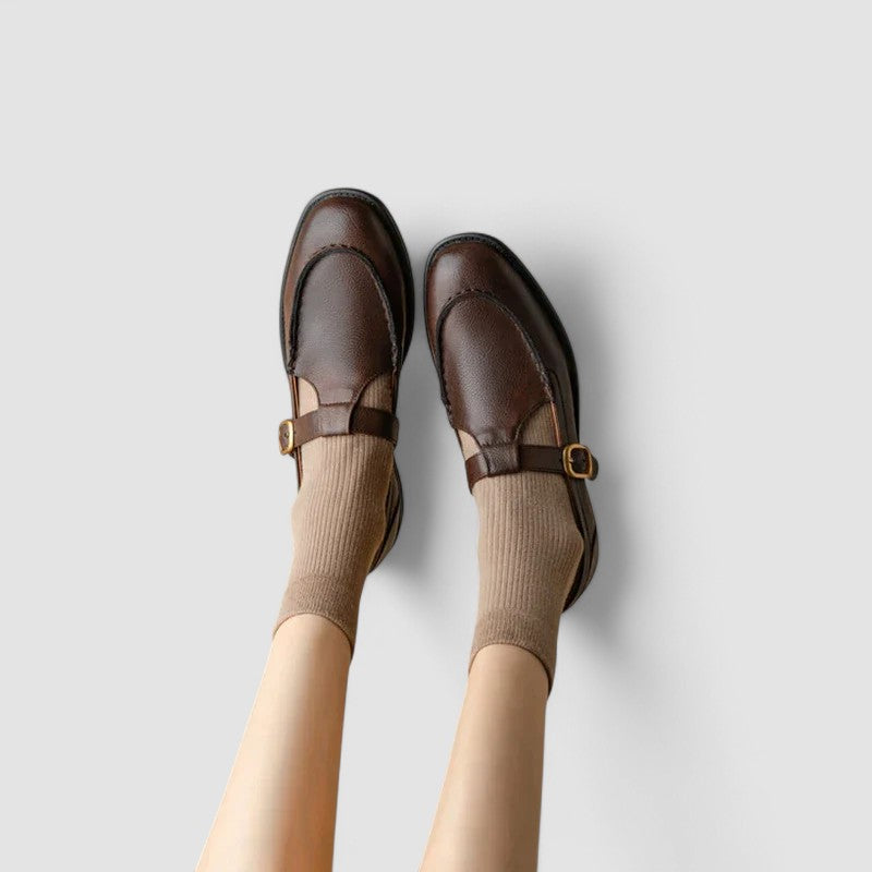 Nathalie Square Toe Baby Shoes
