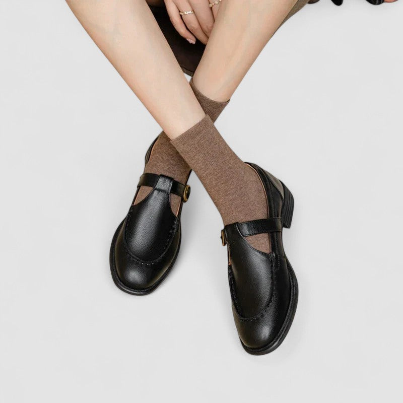 Nathalie Square Toe Baby Shoes