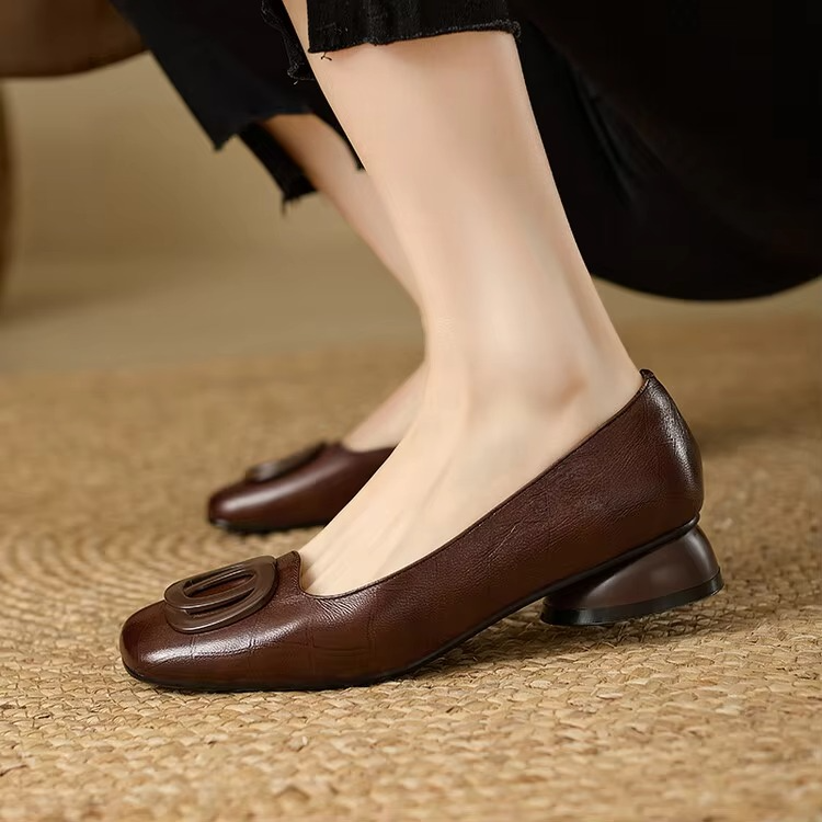 Vera | Ballerina with Low Wedge