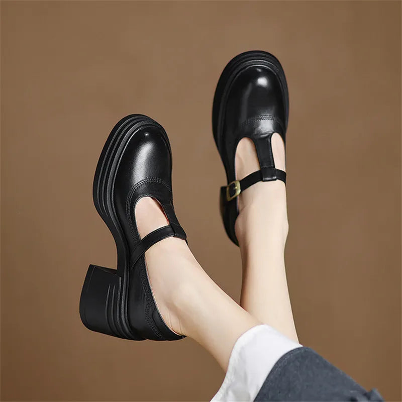 Elise Mary Jane with Block Heel