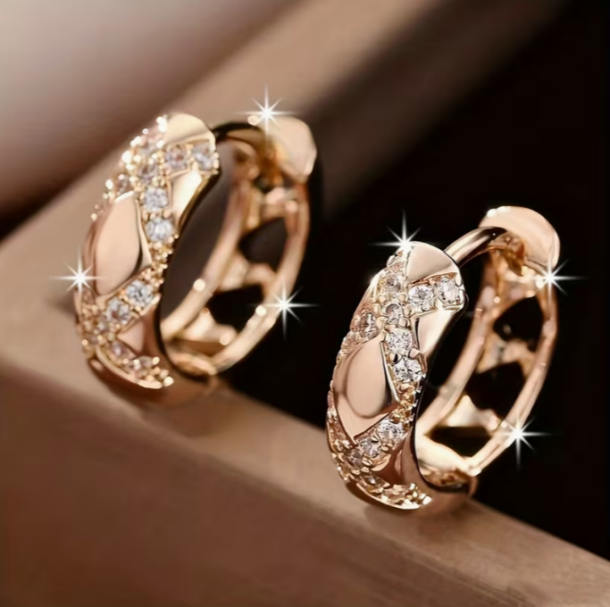 Timeless Radiance Luxe Hoop Earrings