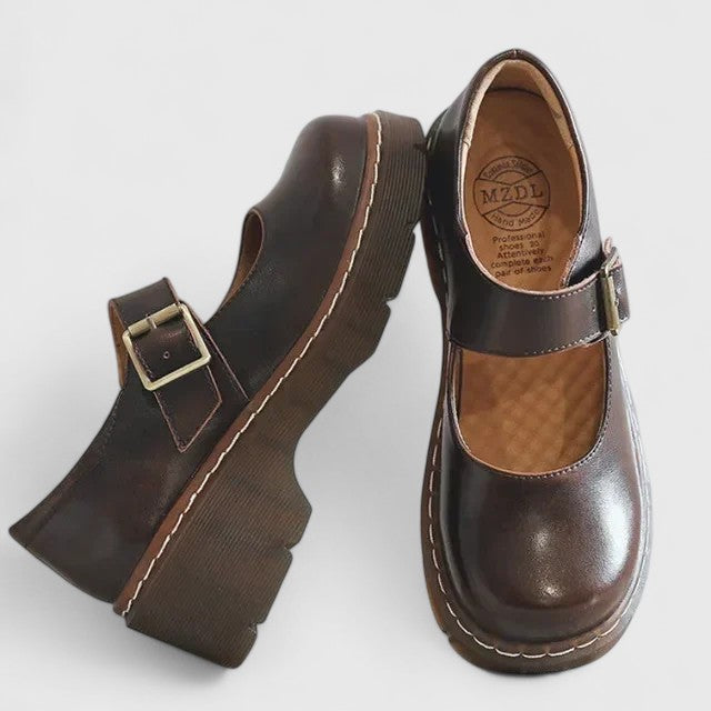 Aveline Leather Platform Baby Shoes