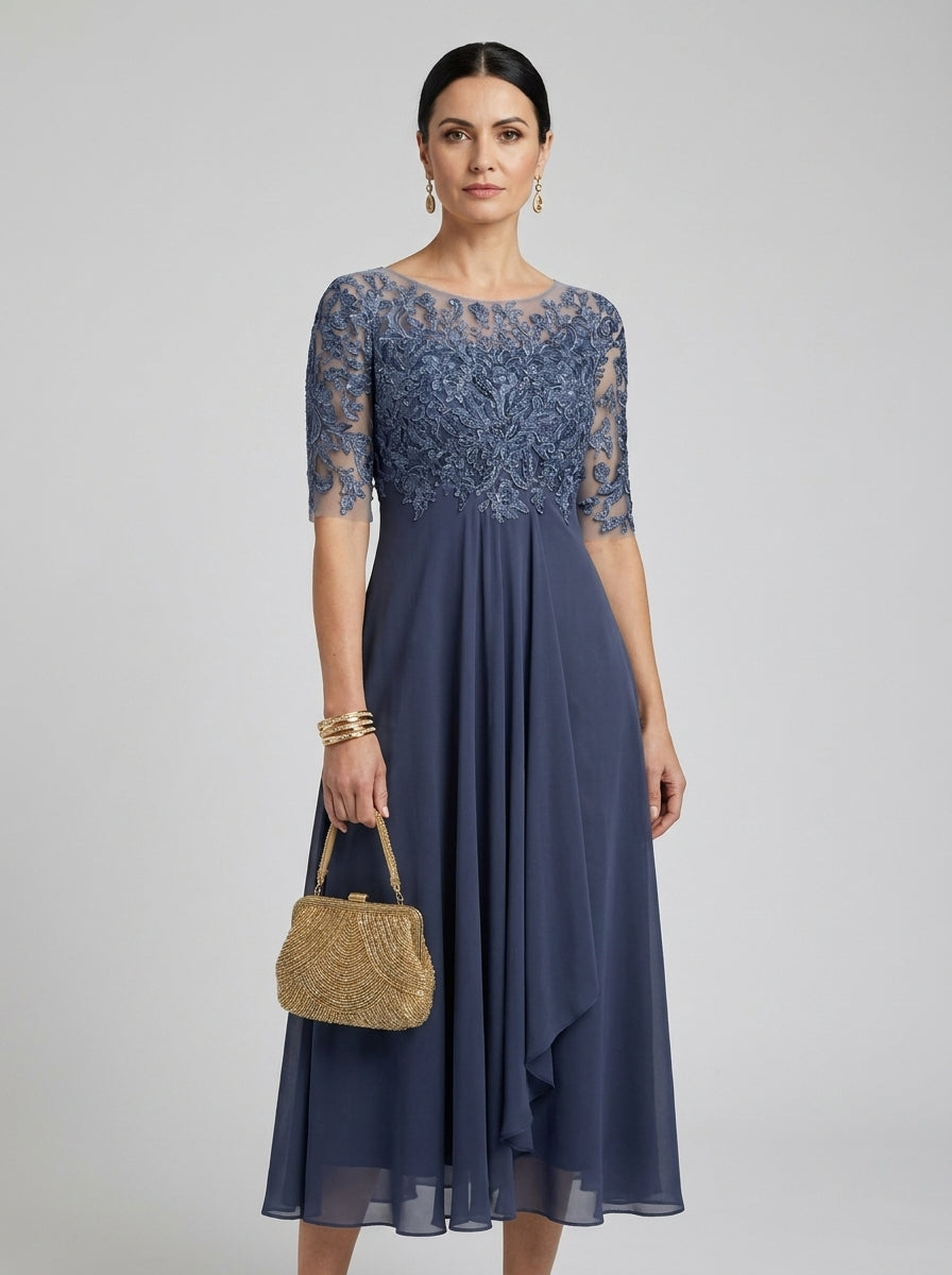 Aveline™ | Ruched Midi Dress