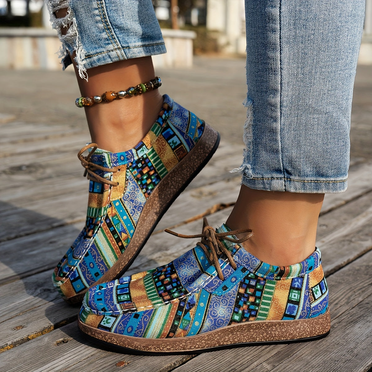 Mia | Colourful Retro Women's Shoes