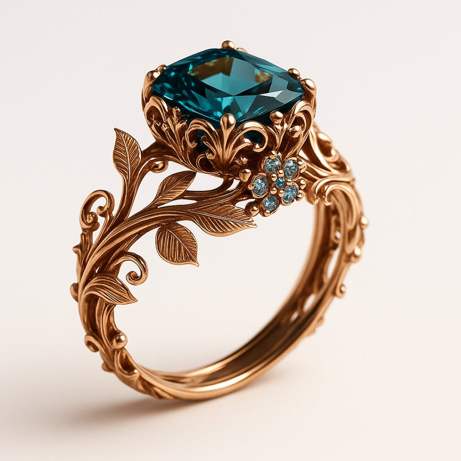 GREEN CRYSTAL RING