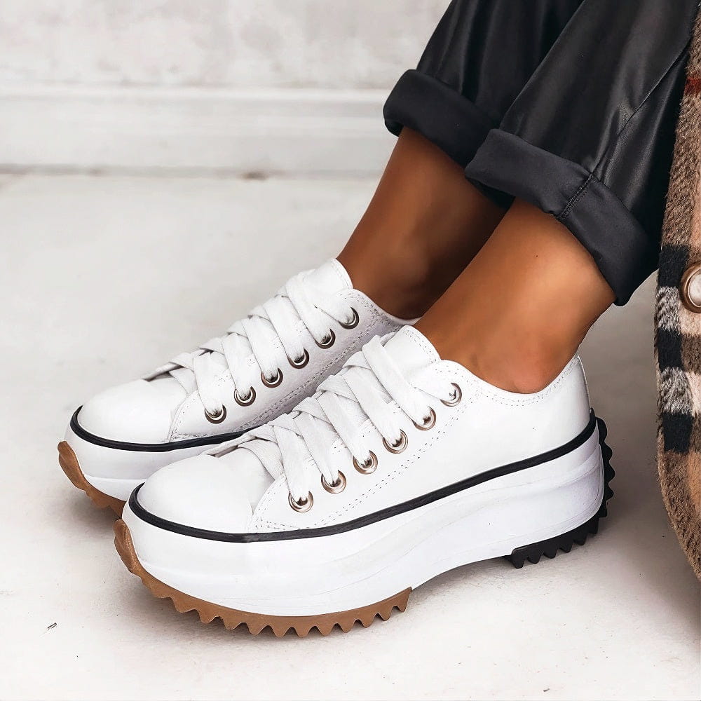 Bettina | Platform Sneakers with Serrated Sole
