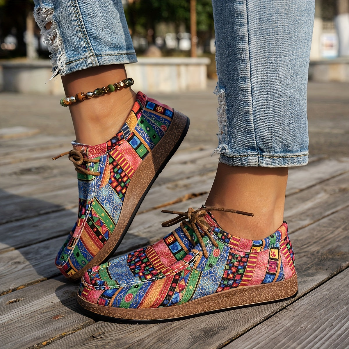 Mia | Colourful Retro Women's Shoes