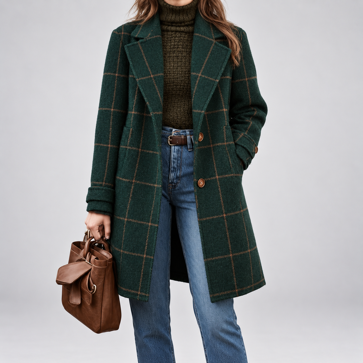 Oxford | Wool Check Coat