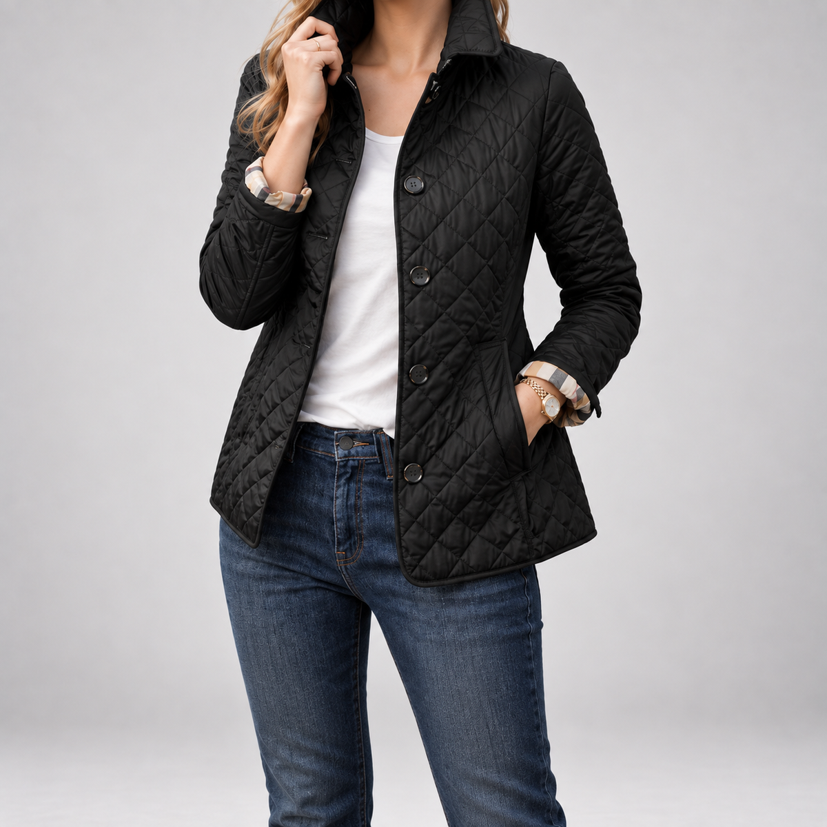 Margaux | Buttoned Quilted Jacket