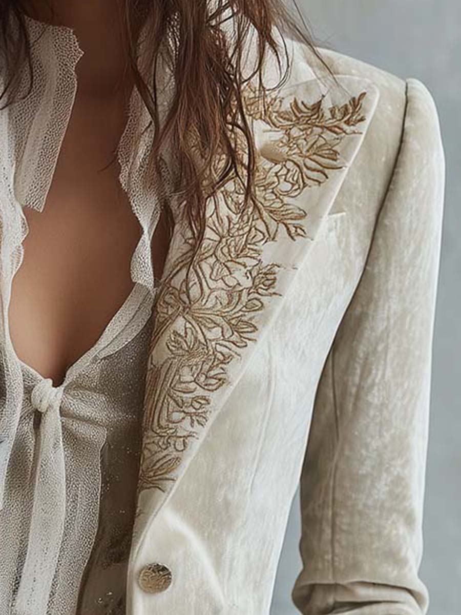 Constance | Ivory Tailored Blazer