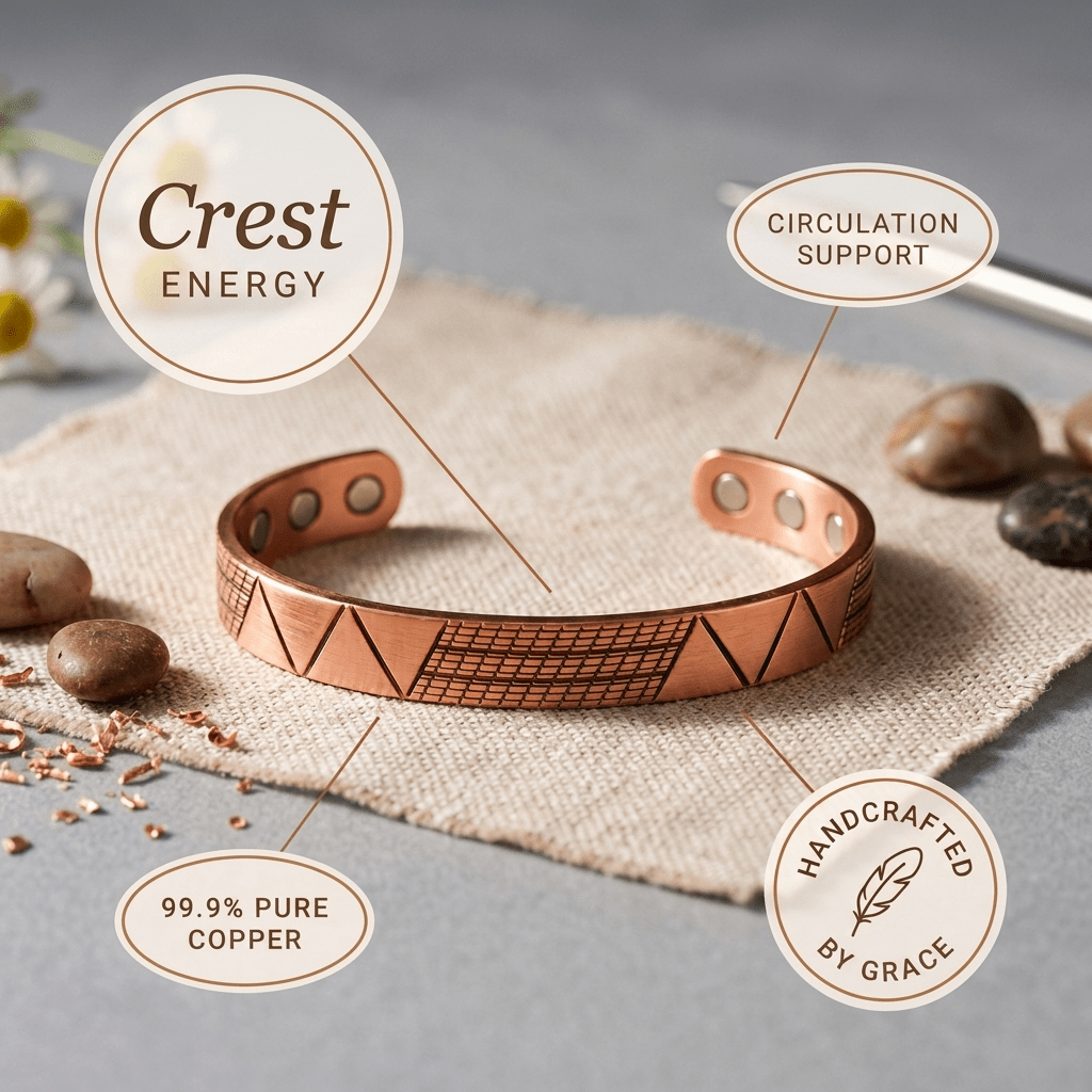 Crest Copper Bracelet