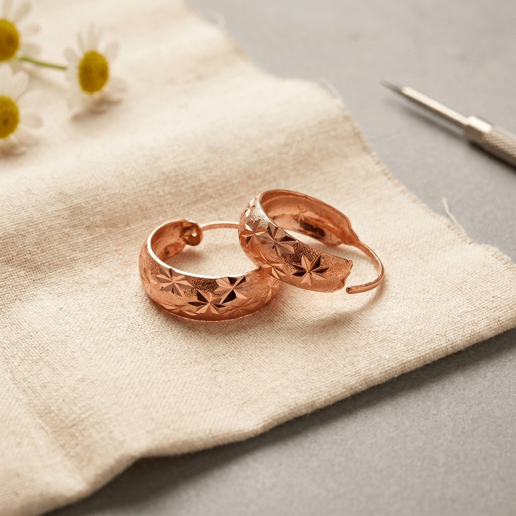 Dew Copper Earrings