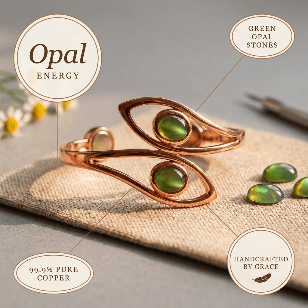 Opal Copper Bracelet