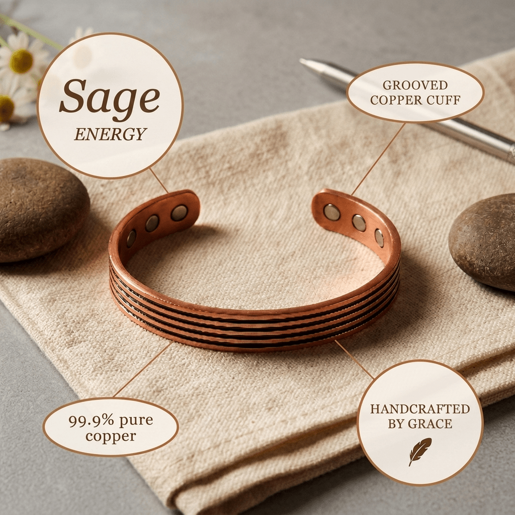 Sage Copper Bracelet