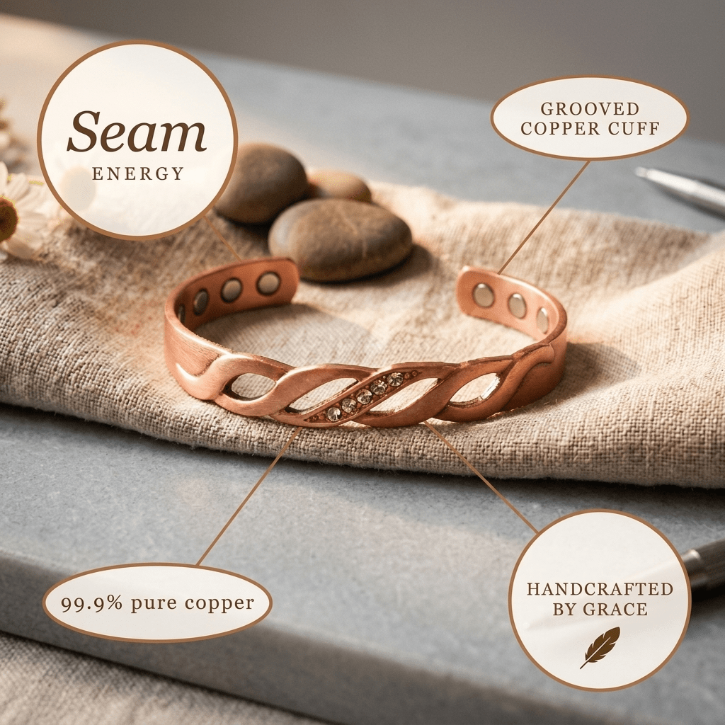 Grace's Seam Copper Bracelet