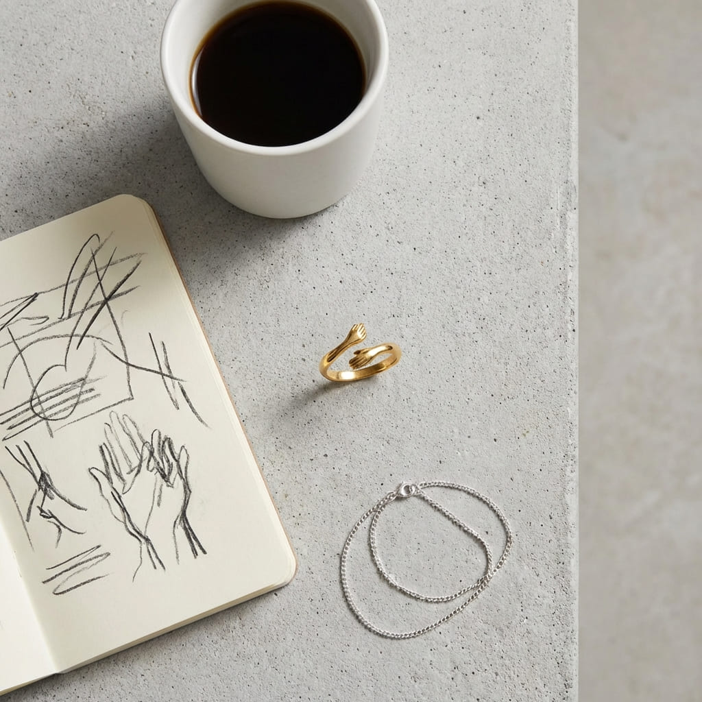 Hug Hands Ring | Minimalist Ring