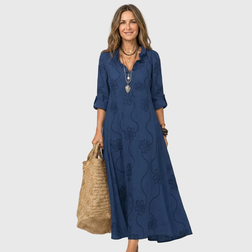Aveline™ | Relaxed Shirt Midi Dress