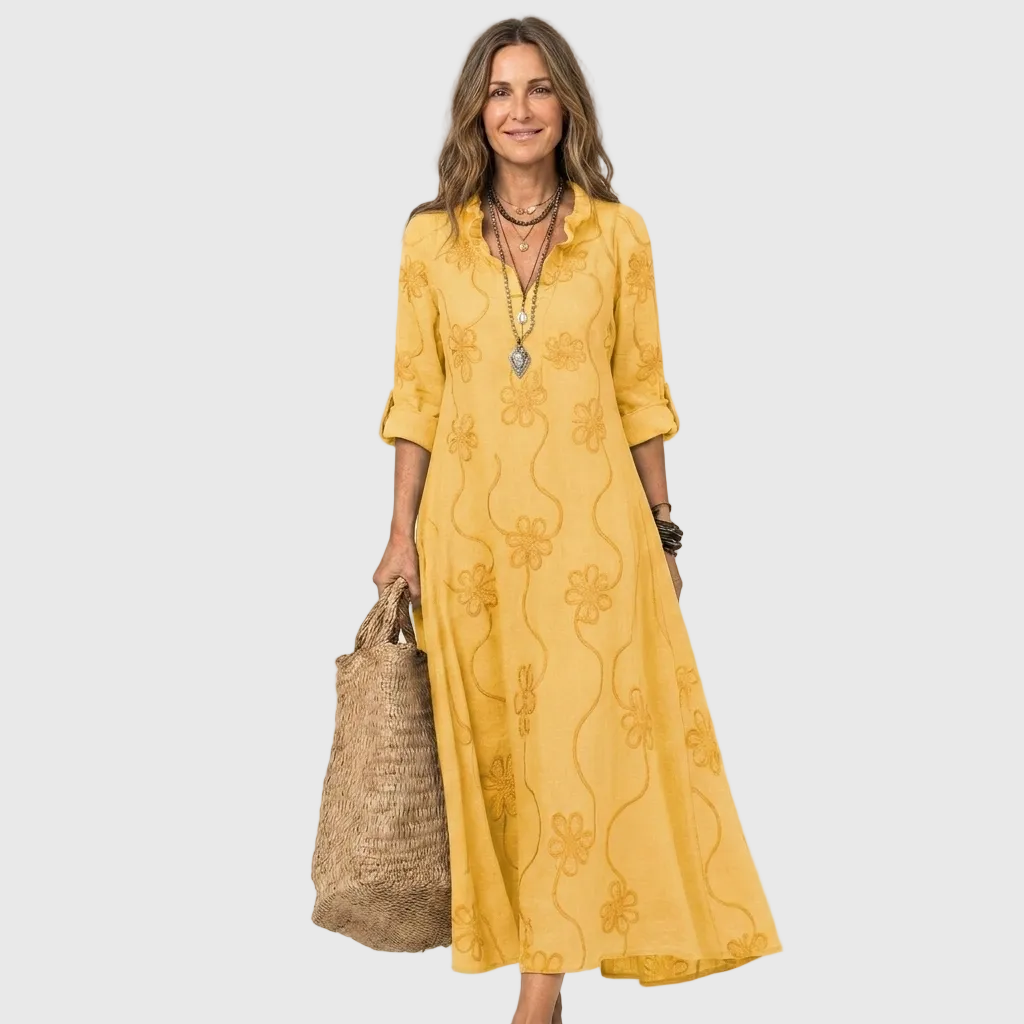 Aveline™ | Relaxed Shirt Midi Dress