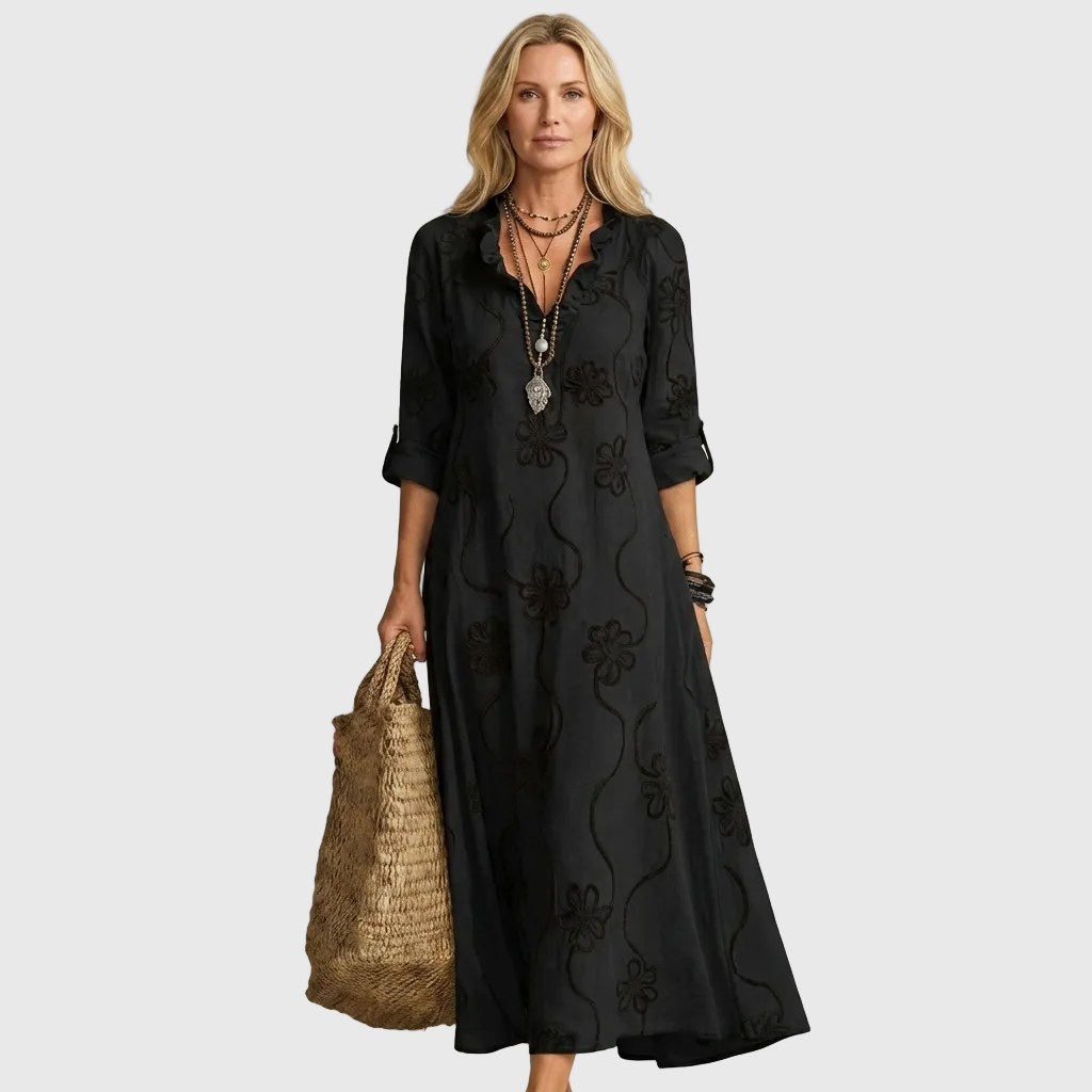 Aveline™ | Relaxed Shirt Midi Dress