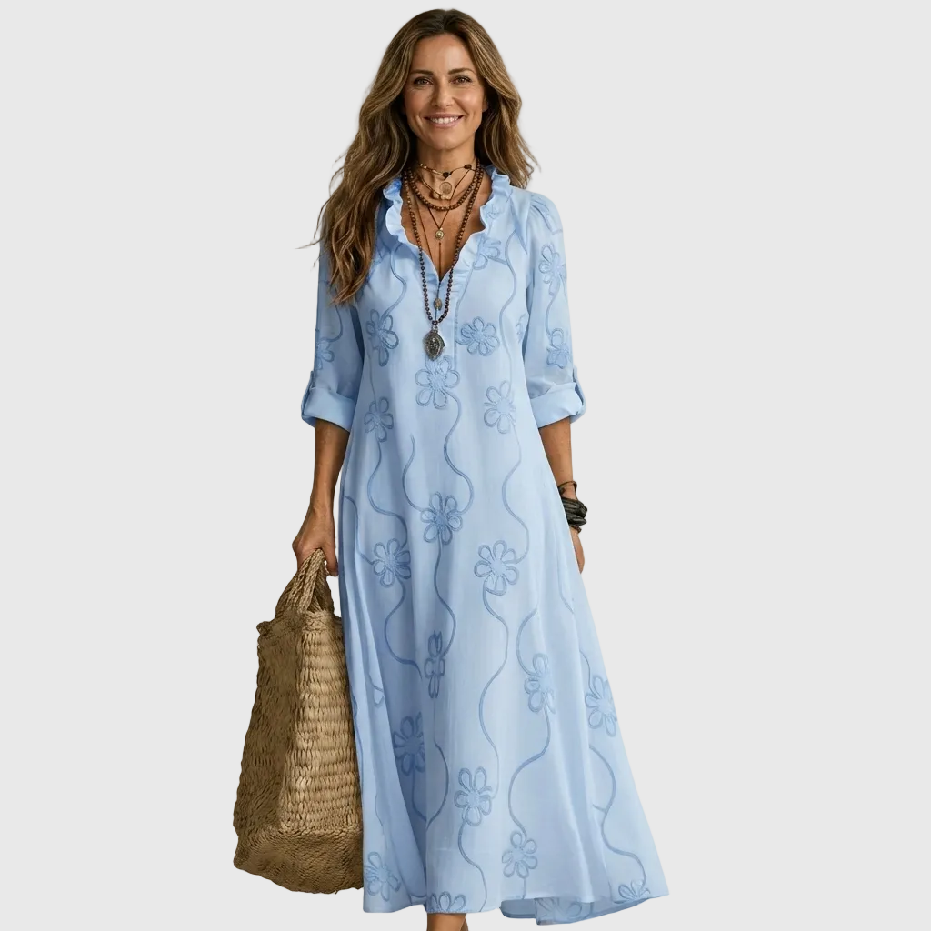 Aveline™ | Relaxed Shirt Midi Dress