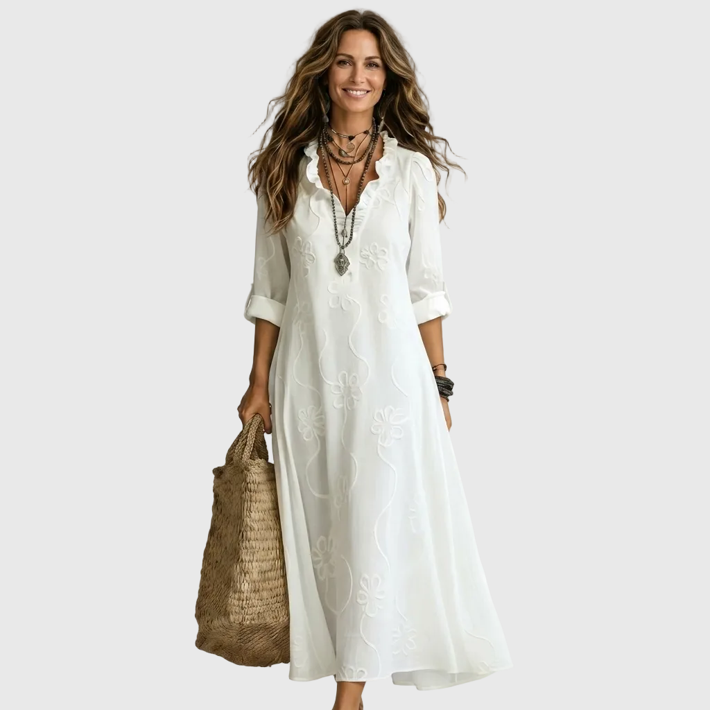 Aveline™ | Relaxed Shirt Midi Dress