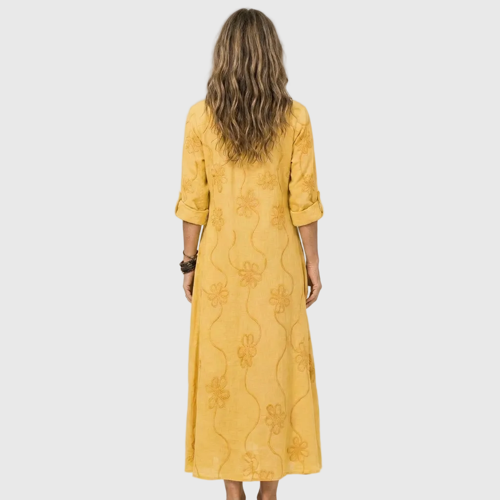 Aveline™ | Relaxed Shirt Midi Dress