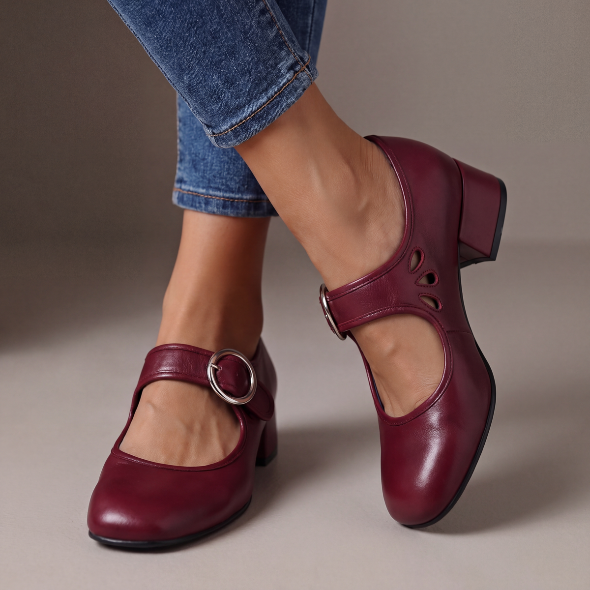 Giuseppina | Court Shoe with Strap