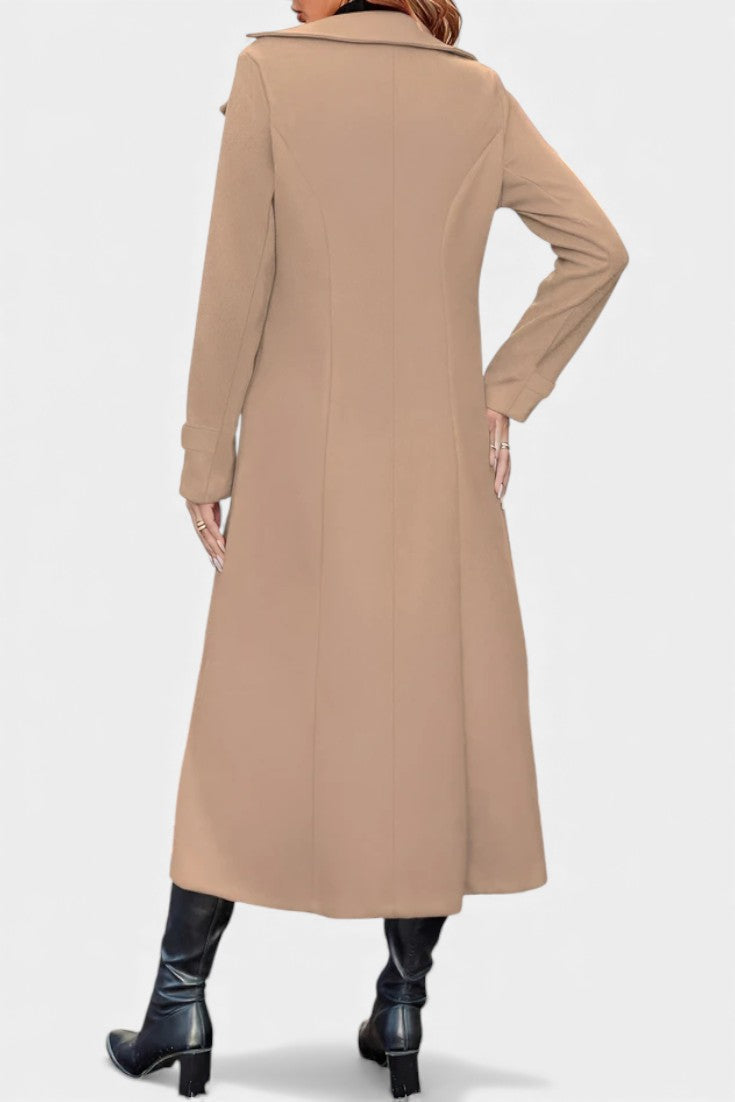 Philippa | Tailored Double-Breasted Long Coat