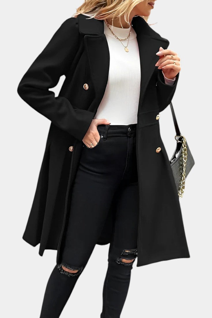 Ottilie | Double-Breasted A-Line Coat