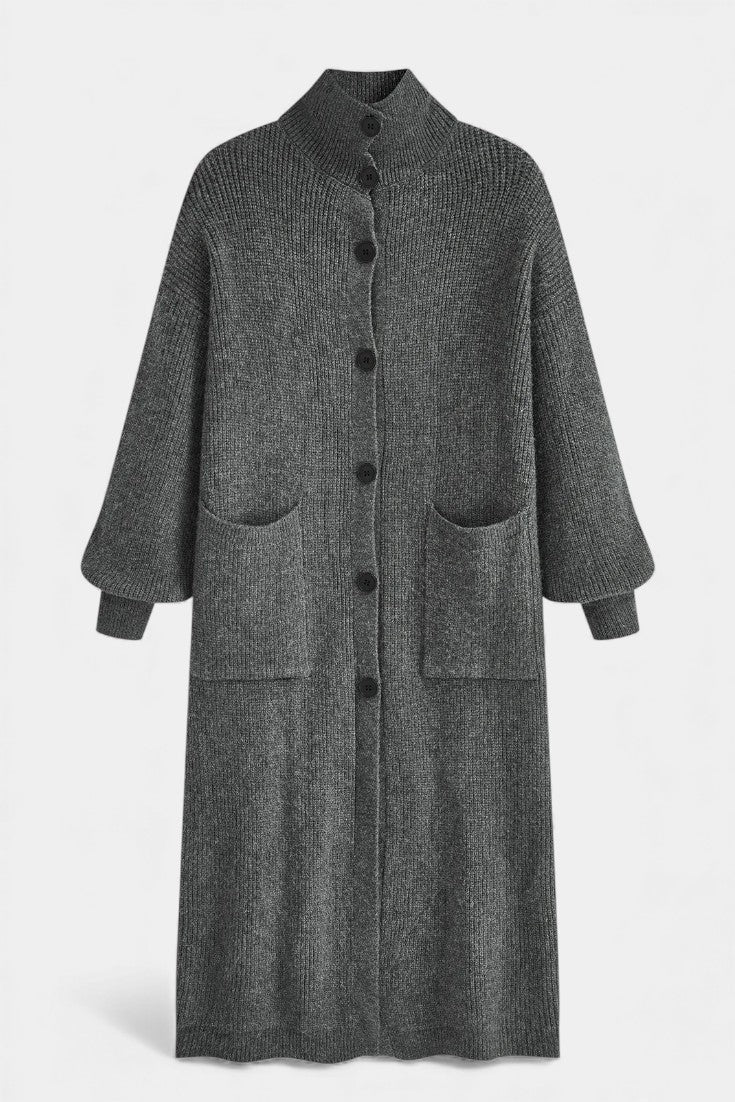 Amelie | Longline Roll Neck Coat