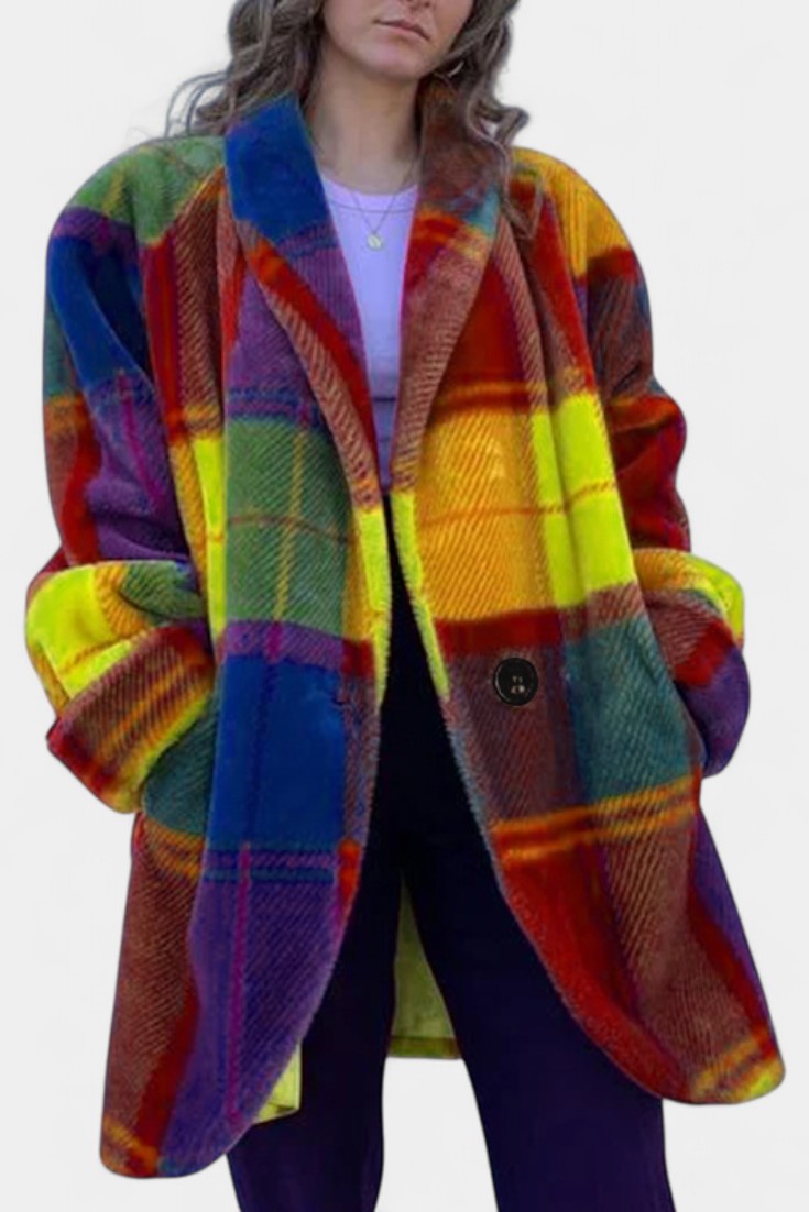 Ramona | Bold Checked Oversized Coat