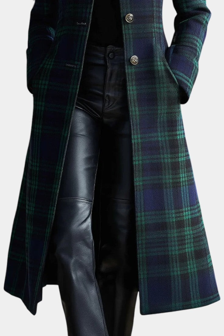 Valentina | Tailored Check Midi Coat