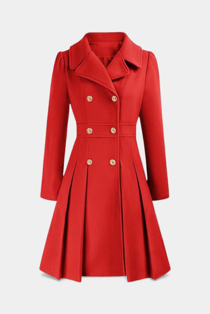 Ottilie | Double-Breasted A-Line Coat
