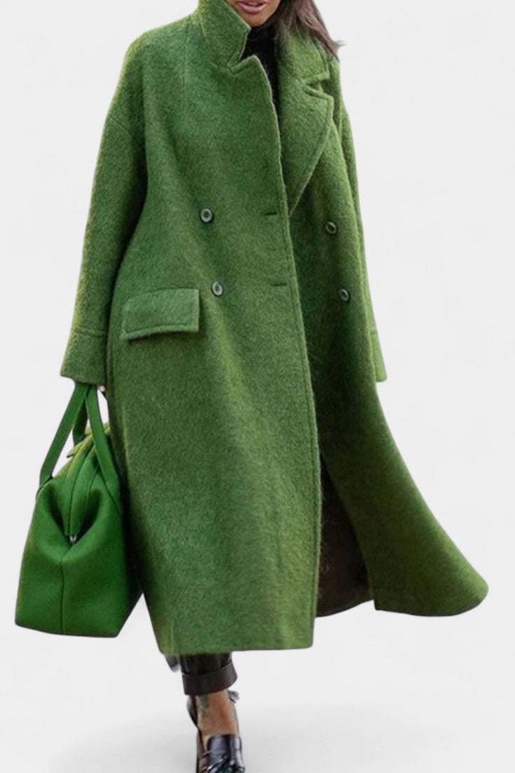 Cornelia | Oversized Double-Breasted Long Coat