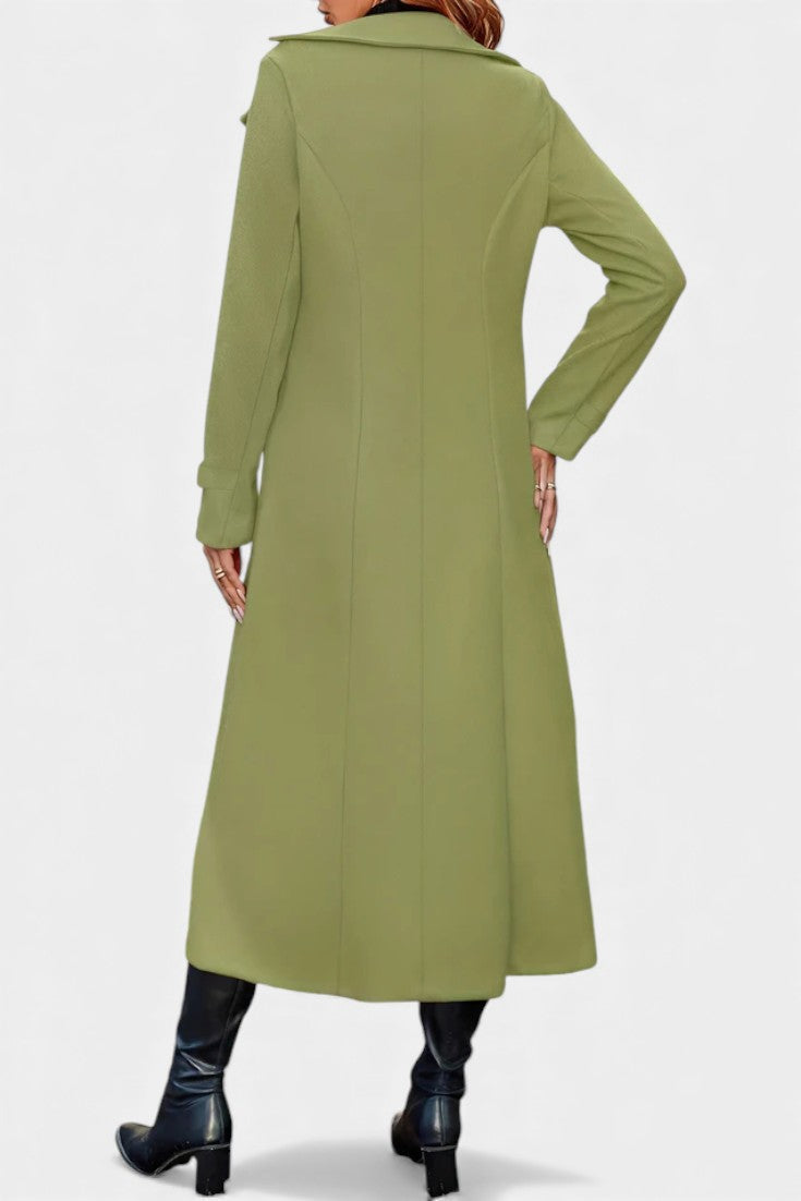 Philippa | Tailored Double-Breasted Long Coat