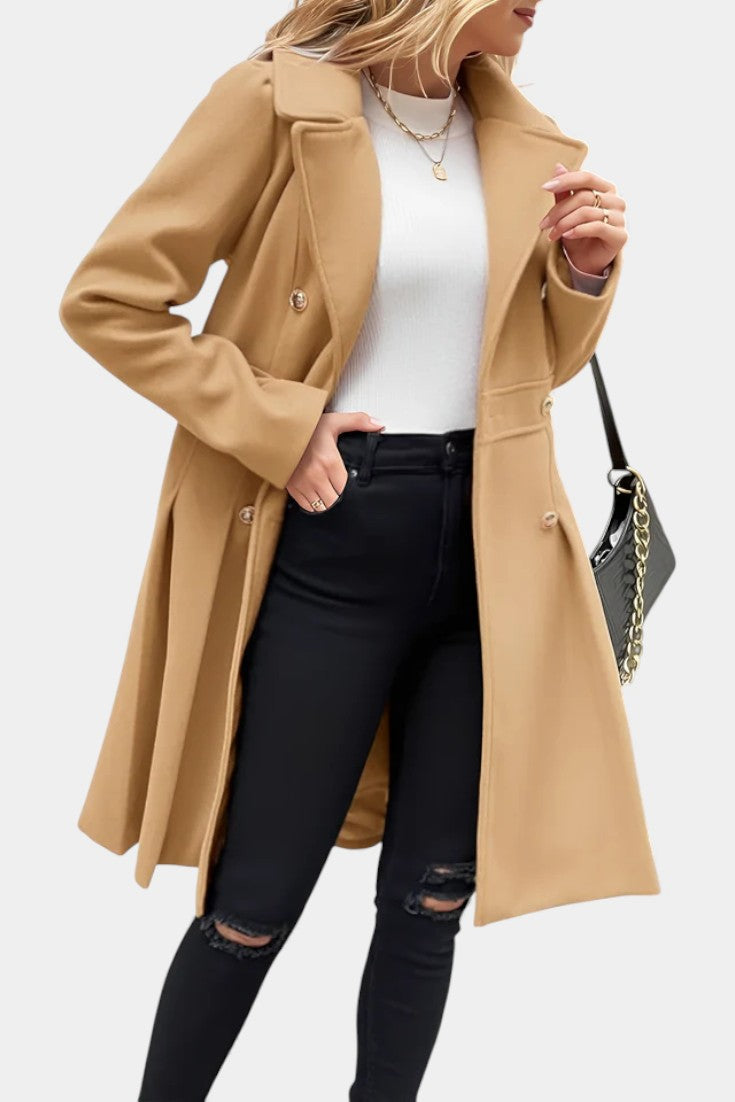 Ottilie | Double-Breasted A-Line Coat