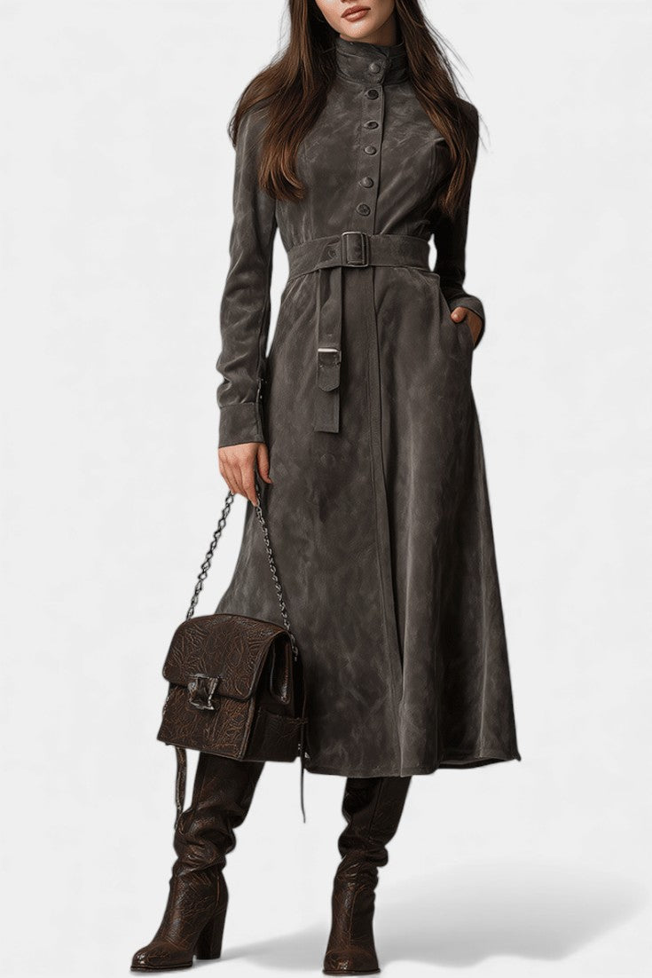 Marlowe | Belted Long Western Coat